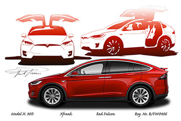 Tesla model X design 1